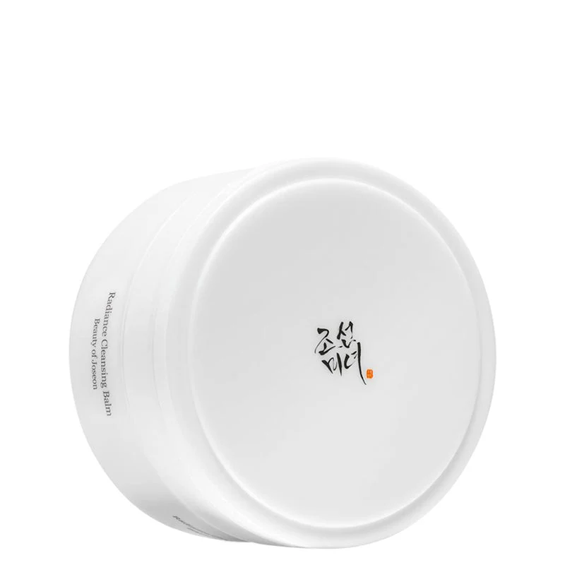 Beauty Of Joseon Radiance Cleansing Balm 100 Ml Embalagem branca redonda de creme com texto em caracteres asiáticos pretos e inglês