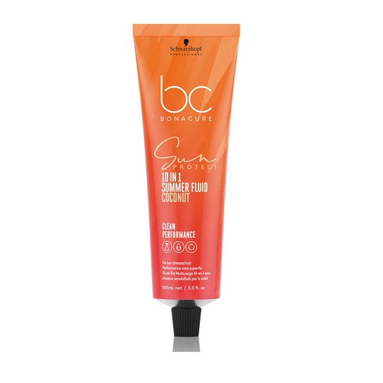 Schwarzkopf Professional Bc Sun Protect Bálsamo 10 Em 1 Tubo de produto Schwarzkopf BC Bonacure Sun Protect vermelho e orange