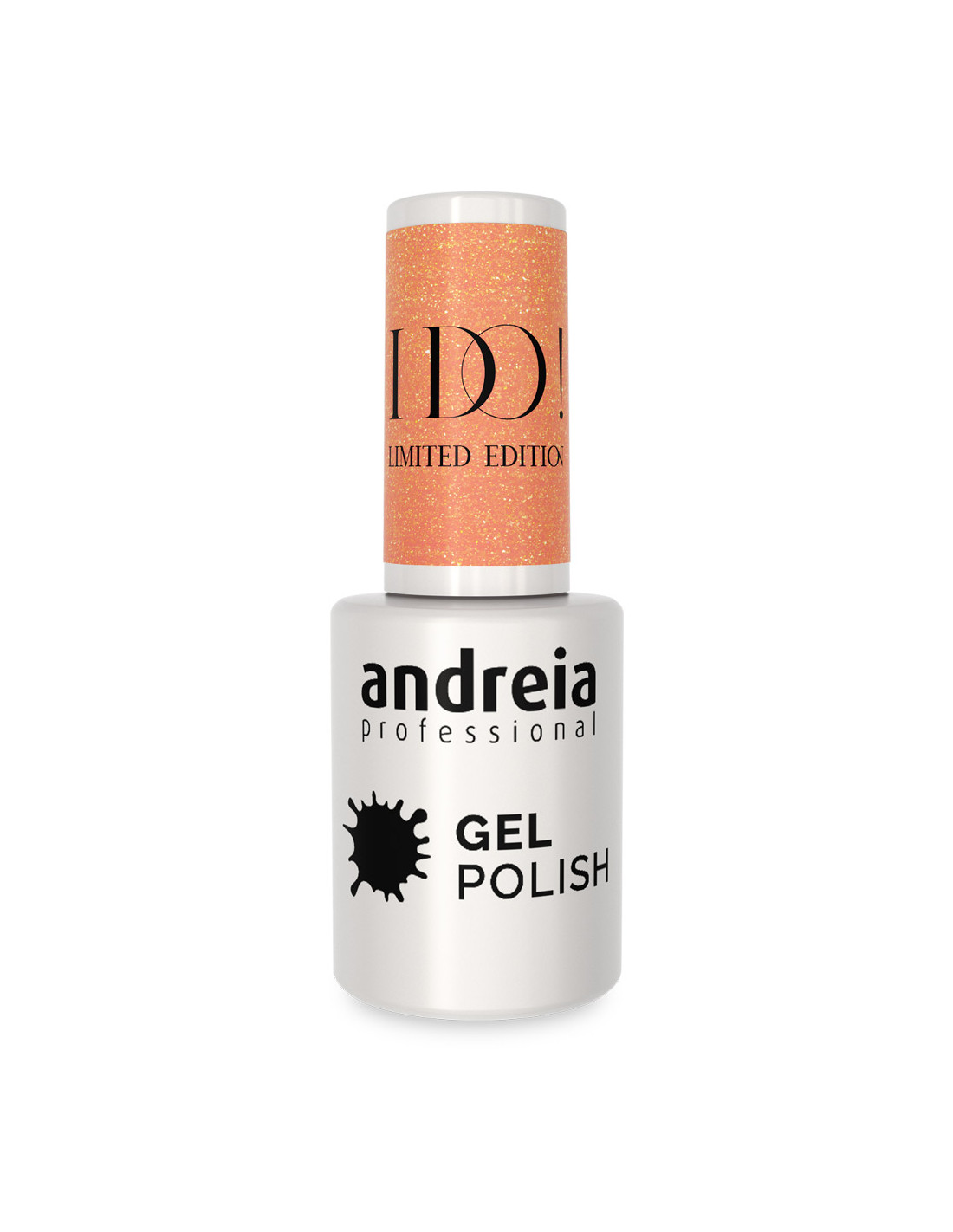 Verniz Gel Andreia Professional Gel Polish 15ml Coleção Limitada "I DO!" ID2 Verniz gel Andreia Professional branco com tampa laranja brilhante 'I DO! LIMITED EDITION'