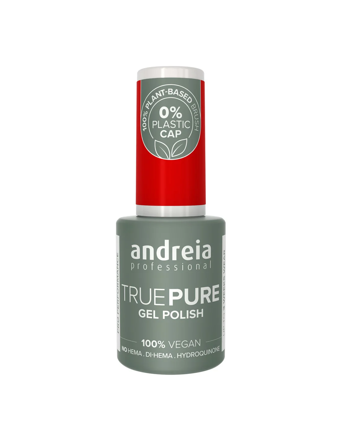 Andreia True Pure Gel Polish 0% Plastic T36 10.5ml Verniz gel para unhas Andreia True Pure, 100% vegan, tampa vermelha