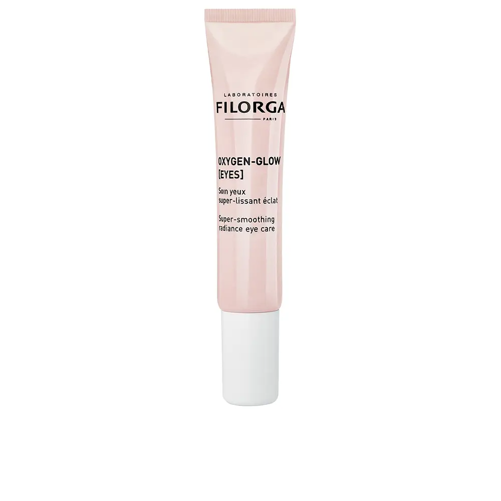 Filorga Oxygenglow Supersmoothing Radiance Eye Care 15ml Creme para olhos FILORGA Oxygen-Glow em bisnaga rosa com tampa branca