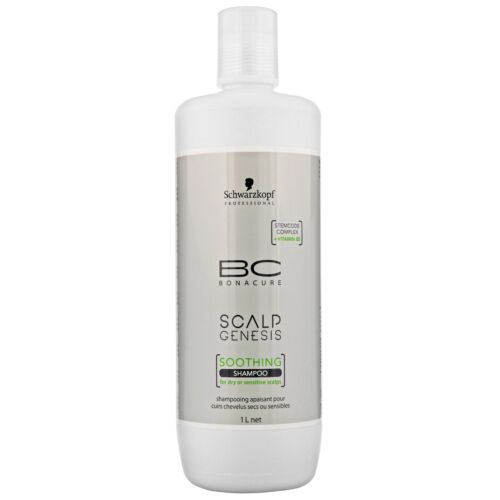 Shampoo Schwarzkopf Bc Scalp Genesis Soothing 1000ml Champô Schwarzkopf BC Bonacure Scalp Genesis Soothing 1L em garrafa branca