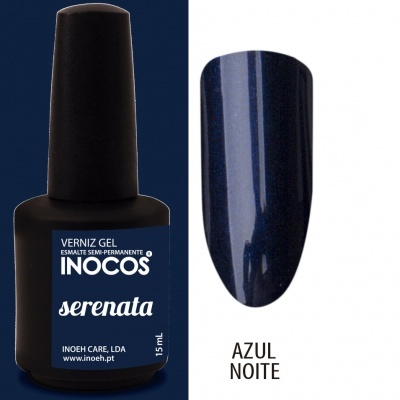 Verniz gel INOCOS Serenata Azul Noite 15 mL