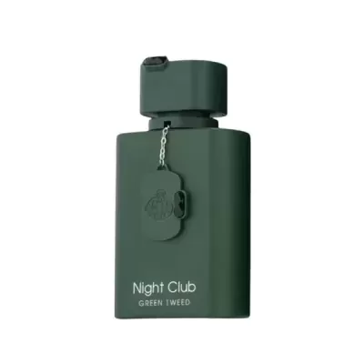 Frasco verde escuro de perfume Night Club Green Tweed