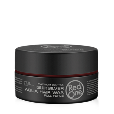 Cera para cabelo Red One Quiksilver num recipiente preto e vermelho