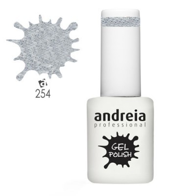 Verniz gel cinza salpicado Andreia profissional código 254