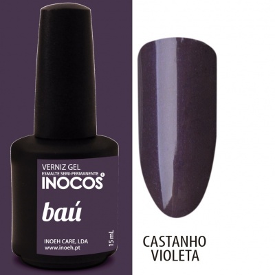Verniz gel INOCOS baú castanho violeta