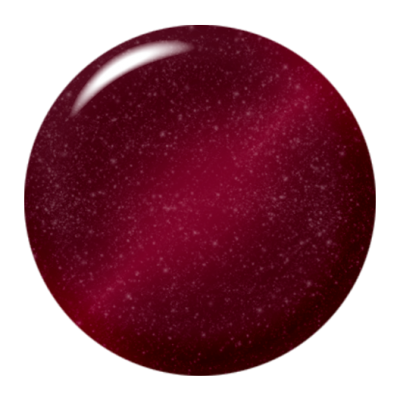 Esfera vermelha brilhante com pontos cintilantes