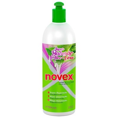 frasco de creme para pentear Novex Super Babosão Aloe Vera