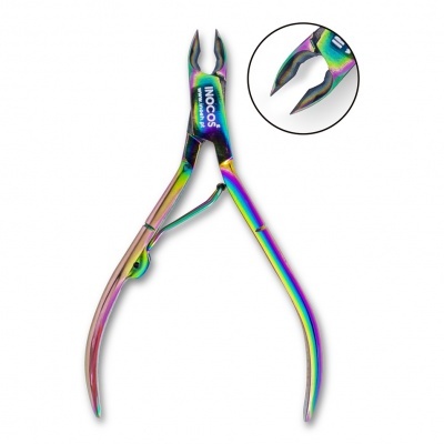 Alicate de corte iridescente com lâminas afiadas e alças ergonómicas