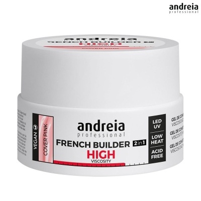 Gel construção unhas Andreia Professional French Builder 2in1 High