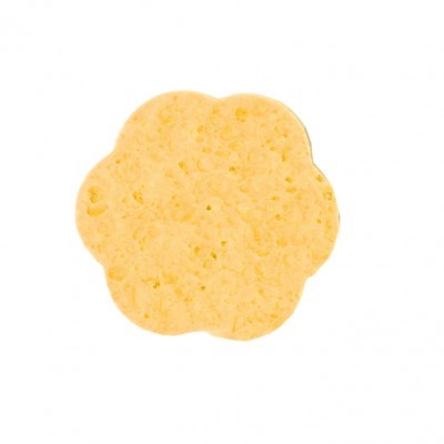 Esponja amarela em forma de flor