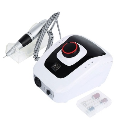 Aparelho de manicure elétrico com punho e caixa de acessórios