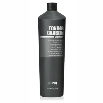 Frasco preto de champô Toning Carbon