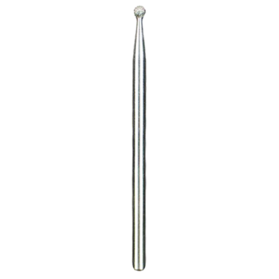 Ferramenta esférica metálica para esculpir sobre fundo preto