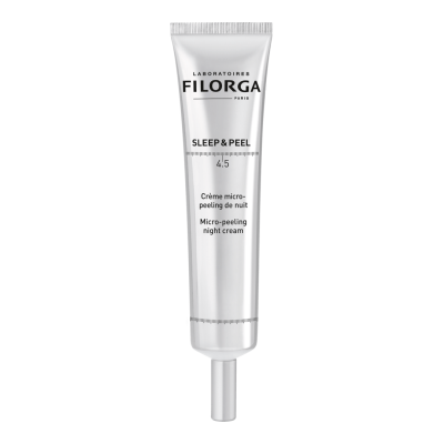 Frasco prateado de creme FILORGA Sleep & Peel 4.5