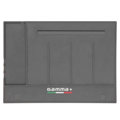 Tabuleiro cinzento com texto GAMMA+