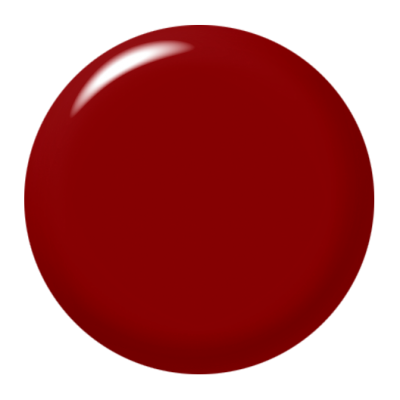 Esfera vermelha brilhante sobre fundo branco