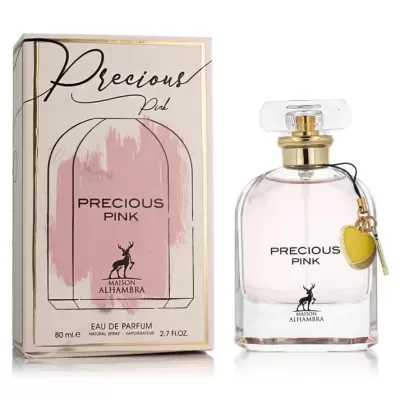 Frasco e embalagem de perfume Precious Pink Maison Alhambra