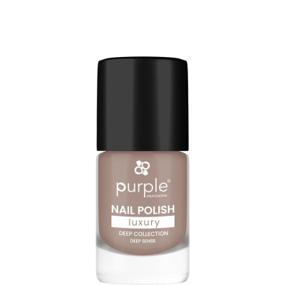 Frasco de verniz para unhas Purple Professional beige com tampa preta
