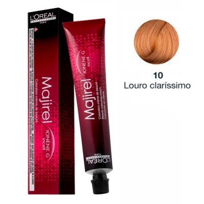 Tinta de cabelo Majirel L'Oréal, cor 10 Louro claríssimo
