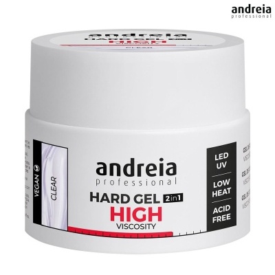 Embalagem branca de gel duro para unhas Andreia Professional