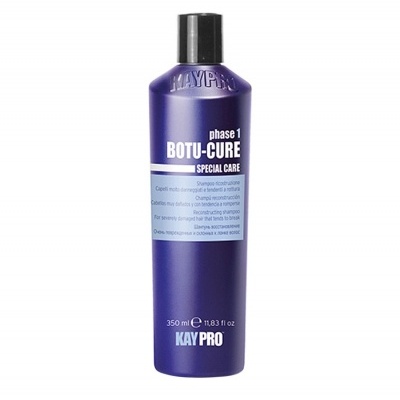 Frasco roxo com tampa preta de produto cosmético KAYPRO BOTU-CURE Special Care phase 1.