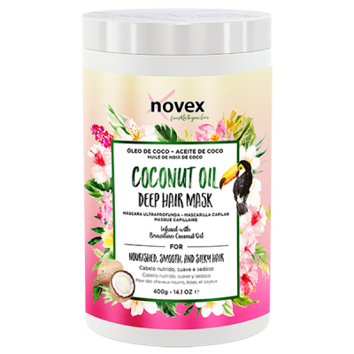 Recipiente de máscara capilar Novex Coconut Oil