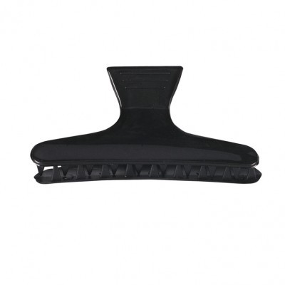 Mola de cabelo preta larga em plástico