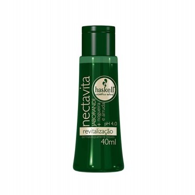 Frasco verde escuro com tampa de rosca do produto Haskell Nectavita 40ml