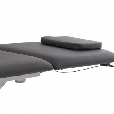 tampo de mesa de massagem preto com almofada ajustável