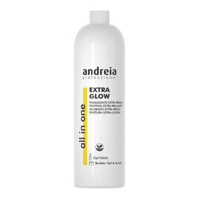 Frasco plástico branco com tampa, produto Andreia Professional EXTRA GLOW all in one
