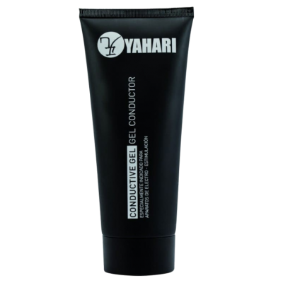Gel condutor Yahari em embalagem preta com texto branco