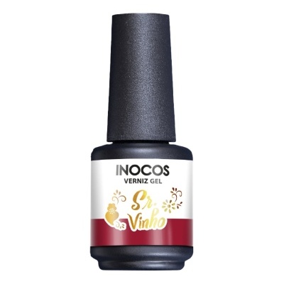 Frasco de verniz gel para unhas INOCOS Sr. Vinho