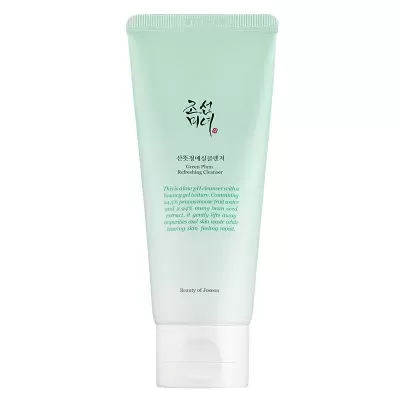 Tubo verde claro de removedor facial Green Plum Refreshing Cleanser