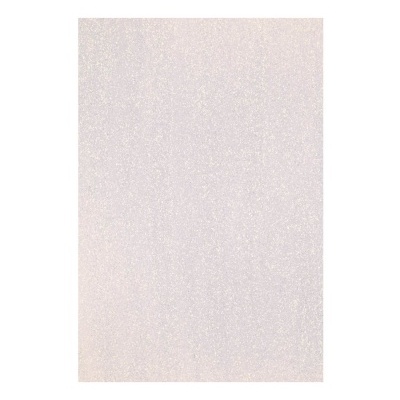 Folha de papel brilhante branca com textura prateada