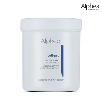 Embalagem branca do produto Alphea cell-pro ACTIVE MUD COLD EFFECT