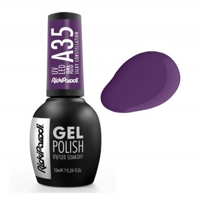 Verniz gel roxo escuro RickiParodi UV LED A35 SILKY CONSTELLATION 10ml