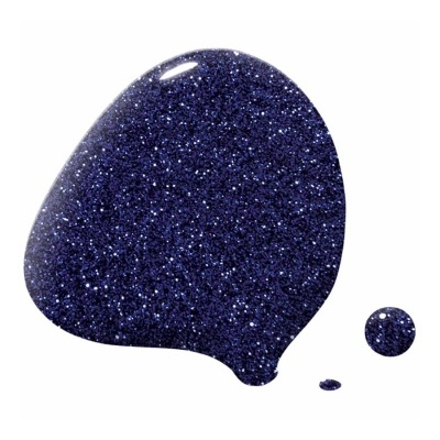 Manchas de verniz azul escuro brilhante