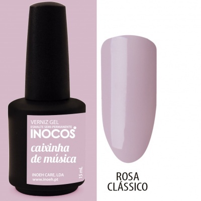 Frasco de verniz gel semi-permanente INOCOS cor Rosa Clássico