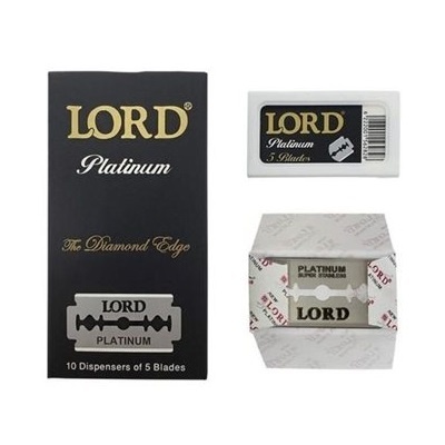Estojo preto com lâminas de barbear LORD Platinum