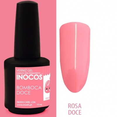 Verniz gel INOCOS bombea doce cor rosa claro