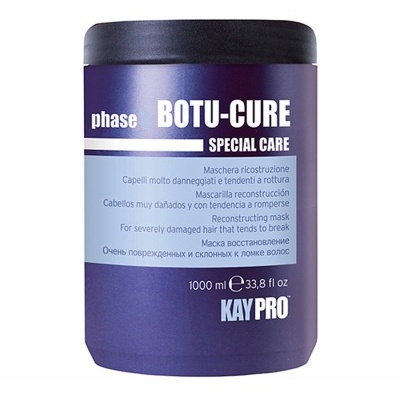 Frasco roxo de máscara capilar BOTU-CURE SPECIAL CARE da KAY PRO