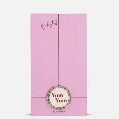 Embalagem rosa de perfume Yum Yum Delights