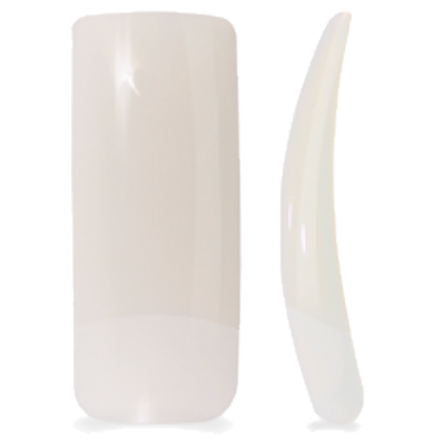 Dois dispositivos plásticos brancos lisos em fundo branco