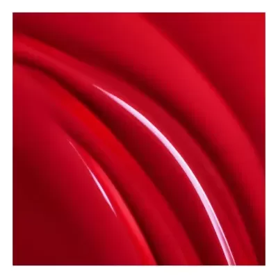 Superfície curva vermelha brilhante refletindo luz