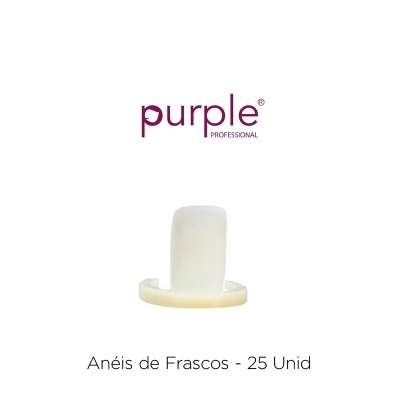 Anel de Frasco branco da Purple Professional com 25 unidades