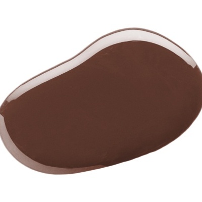 Amostra de esmalte castanho escuro brilhante