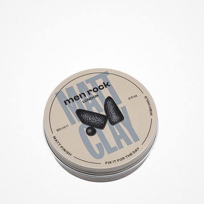 Embalagem redonda de cera para cabelo Men Rock London Wax Clay