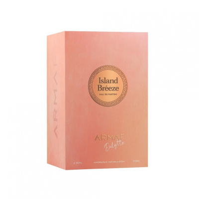 Embalagem rosa cor-de-rosa de perfume Island Bréeze Armaf Delights